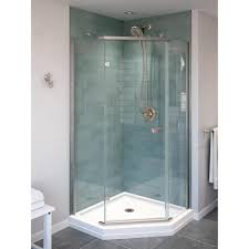 Check spelling or type a new query. Delta Classic 38 In W X 72 In H Neo Angle Pivot Semi Frameless Corner Shower Enclosure In Stainless 422061 The Home Depot
