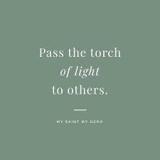 How To Pass The Torch Of Light To Others Through Inspiration Faith Inspiration St John Paul Ii Blessed Mother Mary