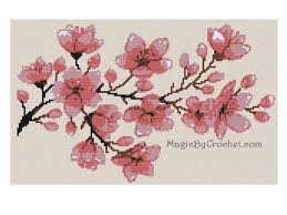 Whether you need letters to complete your design or your letters are the design, these alphabets will help you to create truly unique and treasured keepsakes. Large Cherry Blossom Cross Stitch Chart Pattern Pdf Instant Etsy Cross Stitch Flowers Cross Stitch Pinterest Cross Stitch