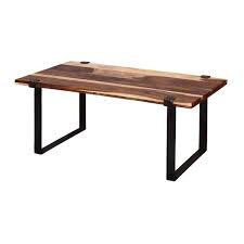 The attraction of this coffee table is the wood itself, the 1.5 thick plank top is accented by the splay legs which also accent the top itself. Maryland Stylish Iron Legs With Rose Wood Top Accent Coffee Table