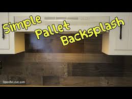 If you want your kitchen to be personality expression, remodel backsplash is a smart choice. Super Simple Pallet Kitchen Backsplash Youtube