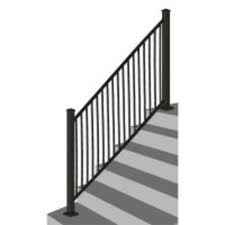 Designer S Image 72 W X 34 H Black Stair Rail Panel At Menards Stair Railing Black Stair Railing Stairs