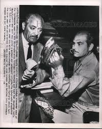 1954 Joe Vera (R) with Deputy District Attorney Adolph Alexander