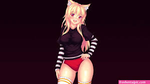 Lewd Catgirl Cream Filling Art - Detailed Hentai Pic