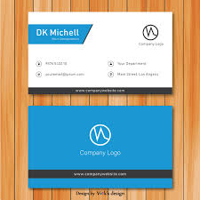 The act of handing out a business card already implies that the recipient has shown some sort of interest in your company and services. Blue Theme Front Back Design Corporate Business Card Template Vector