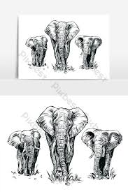 Hewan ini sendiri menurut saya cukup imut dan menggemaskan meskipun berukuran sangat besar. Garis Yang Digambar Tangan Menggambar Sketsa Elemen Grafis Vektor Gajah Elemen Grafis Templat Ai Unduhan Gratis Pikbest