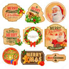 Merry Christmas Stickers Merry Christmas Stickers Stock Vector Image By C Mollicart 88395536
