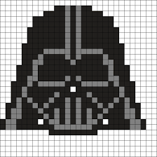 Darth Vader Head By Tashar H On Kandi Patterns Star Wars Crochet Star Wars Quilt Darth Vader Quilt