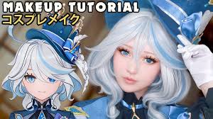 Here is a short version from my Makeup Tutorial for Furina from the mobile  Game Genshin Impact!, Cosplayer: Kleiner Pixel (me)