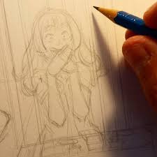 I Like Drawing Laleh Because She Is So Animated She Talks To Herself Much Like Myself So I Don T Need Other Characters T Drawings Sketch Book Paper Drawing