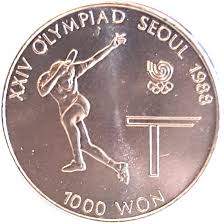 Tennis was part of the summer olympic games program from the inaugural 1896 summer olympics, but was dropped after the 1924 summer olympics due to disputes between the international lawn tennis federation and the international olympic committee over how to define amateur players. 1000 Won Table Tennis South Korea Numista
