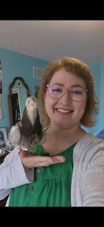 Ivy's 27th birthday celebration with her pigeon Sandy