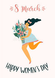 Internationaler frauentag (englisch international women's day, kurz iwd), weltfrauentag, (internationaler) frauenkampftag oder kurz frauentag sind namen . Internationaler Tag Der Frauen S Vektorschablone Mit Netter Frau Vektor Abbildung Illustration Von Dame Feiertag 135777579