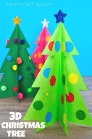 Colorful 3d Christmas Tree Craft Preschool Christmas Crafts Fun Christmas Crafts Paper Christmas Tree