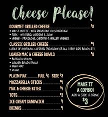 The grilled cheese truck is all kinds of awesome, but today we want to focus on their incredible fan following. Food Truck Grilled Cheese Menu Buehler S Fresh Foods