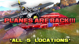 You can pick up the battle pass or fortnite crew it's an easy way to earn some extra resources, gold bars, and reveal enemy locations. Fortnite Planes Are Back Where Are The Planes All 5 Locations Snowmando Outposts Youtube