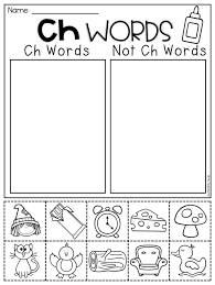 Digraph Worksheet Packet Ch Sh Th Wh Ph Digraphs Worksheets Kindergarten Worksheets Printable Kindergarten Worksheets