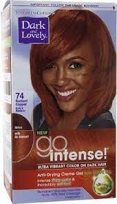 Follow instructions sheet inside the package. 4603413004540 Dark And Lovely Go Intense Hair Color Radiant Copper 1 Kit