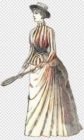 The victorian era is known for its interpretation and eclectic revival of historic styles mixed with the introduction of middle east. Victorian Era Dress Drawing Victorian Design Borders And Frames Tennis Cartoon Costume Design Victorian Fashion Transparent Background Png Clipart Hiclipart
