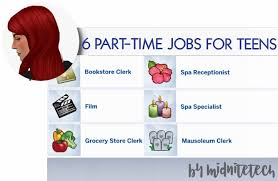 Part Time Jobs For Teens Sims 4 Jobs Sims 4 Teen Sims 4 Game