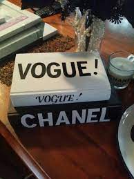 Gucci, chanel, prada, etc.i bought my books from dollar tree. Diy Chanel And Vogue Books Easy To Make Hard Cover Book From Your Op Shop Painted In Acrylic Paint From The 2 Shop Add Book Cover Diy Diy Book Book Gifts Diy