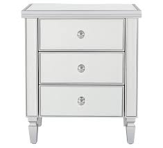 Crystal 3 Drawer Bedside Three Drawer Nightstand Fantastic Furniture Furniture