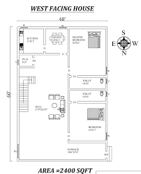North facing considered to be first favorable direction as per vastu, is the. 40 X60 2 Bhk West Facing House Plan As Per Vastu Shastra Autocad Dwg File Details Cadbull