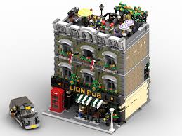 A three bedroom two bath suburban home. Moc Lion Pub Lego Town Eurobricks Forums