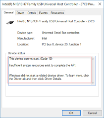 Usb Driver This Device Cannot Start Code 10 Insufficient System Resources Exist To Complete The Api Super User