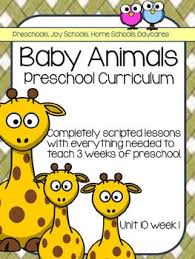 Preschool Unit 10 Baby Animals Distance Learning Preschool Units Preschool Preschool Lesson Plans