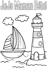 Free printable lighthouse coloring pages for kids. A Sailboat And Lighthouse Coloring Pages Download Print Online Coloring Pages For Free Color Nimbus