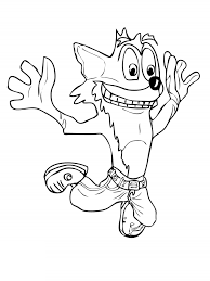 Crash bandicoot coloring pages by educativeprintable.com. Crash Bandicoot Coloring Pages 100 Best Pictures Free Printable