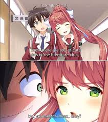 Inou Battle Wa Nichijou Kei No Naka De Final Novela Anime Inou Battle Wa Nichijou Kei No Naka De Game Doki Doki Literature Club Bocahmitos Anime Meme Memes Lol Wtf Wh Literature Club Literature Club