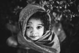 little girl portrait from above photograph by Ana Myer