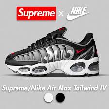 Supreme and nike have joined forces yet again for an upcoming sneaker pack featuring the nike air max tailwind 4, a silhouette that first debuted 20 years ago. Supreme Nike 2019ss Week4ã«ã¦ã‚³ãƒ©ãƒœair Max Tailwind 4ãŒç™ºå£²äºˆå®š Up To Date
