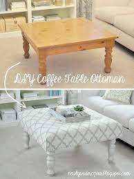 How to turn a coffee table into an upholstered ottoman. 20 Fabulously Decorative Ottomans You Can Easily Make Yourself Diy Upholstered Ottoman Furniture Diy Furniture Makeover Diy