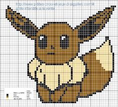 Grille Gratuite Pokemon Evoli Perles Hama Pokemon Point De Croix