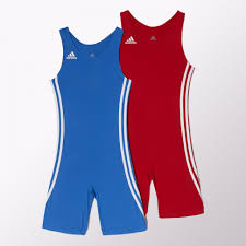 Adidas Wrestling Wrestler Suit Kids Pack Red Blue Color O59473 Singlet Applet From Gaponez Sport Gear