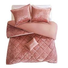 Shop with confidence on ebay! Handmade Old Rose Pink Cotton Viscose Velvet Comforter Bedding Set 3 Layered Rs 1900 Piece Id 22304182088