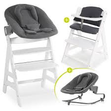 Peg perego prima pappa zero 3 ab 126 29 im preisvergleich. Hauck Hochstuhl Alpha Plus White Newborn Set 4 Stuck Holz Hochstuhl Ab Geburt Neugeboreneneinsatz Wippe Premium Jersey Charcoal Sitzpolster Online Kaufen Otto