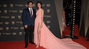 The event was hosted by influencer agency mgmt, which. Dally M 2019 Red Carpet Nrl Players And Wives Partners Coaches Photos Fashion