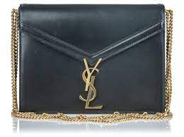 Check spelling or type a new query. Autre Marque Sac Bandouliere Chaine En Cuir Noir Ysl Marceau Veau Facon Poulain Ref 134913 Joli Closet