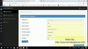 source code aplikasi penggajian pegawai berbasis web - YouTube