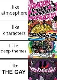 See 1 And 2 Were Kind Of Bland To Me But 3 Had Great Aesthetics Solid Characters And It Was Fun To Pla Danganronpa Danganronpa Funny Danganronpa Characters