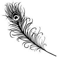Peacock Feather Silhouette Peacock Feather Tattoo Feather Outline Sharpie Art