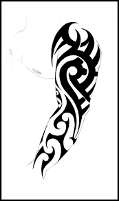 The full sleeve tattoo covers the entire arm, extending from the shoulder to wrist. Tribal Sleeve Tattoo Stencil Tribal Full Sleeve Design Tribal Tattoos Tribal Tattoos Tattoo Sleeve Designs Tribal Sleeve Tattoos