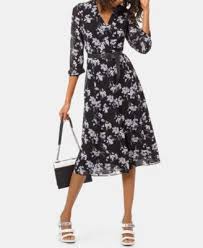 Bold Botanical Shirtdress Macys Com Womens Dresses Womens Midi Dresses Floral Print Midi Dress