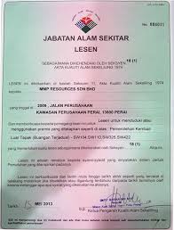 Sesalinan lesen borong beras yang masih sah tempoh. License