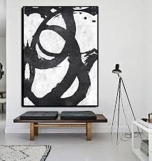 Black And White Wall Painting Art Images Extra Large Abstract Painting On Canvas Textured Por Celineziangart Abstract Art Painting Abstract Abstract Painting