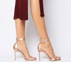 Also set sale alerts and shop exclusive offers only on shopstyle. Office Heart Two Part Sandal Heels Rose Gold Leather High Heels